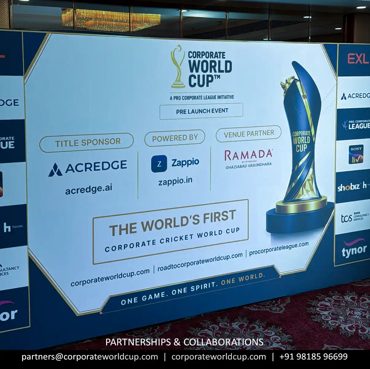 Corporate World Cup stage backdrop reveal