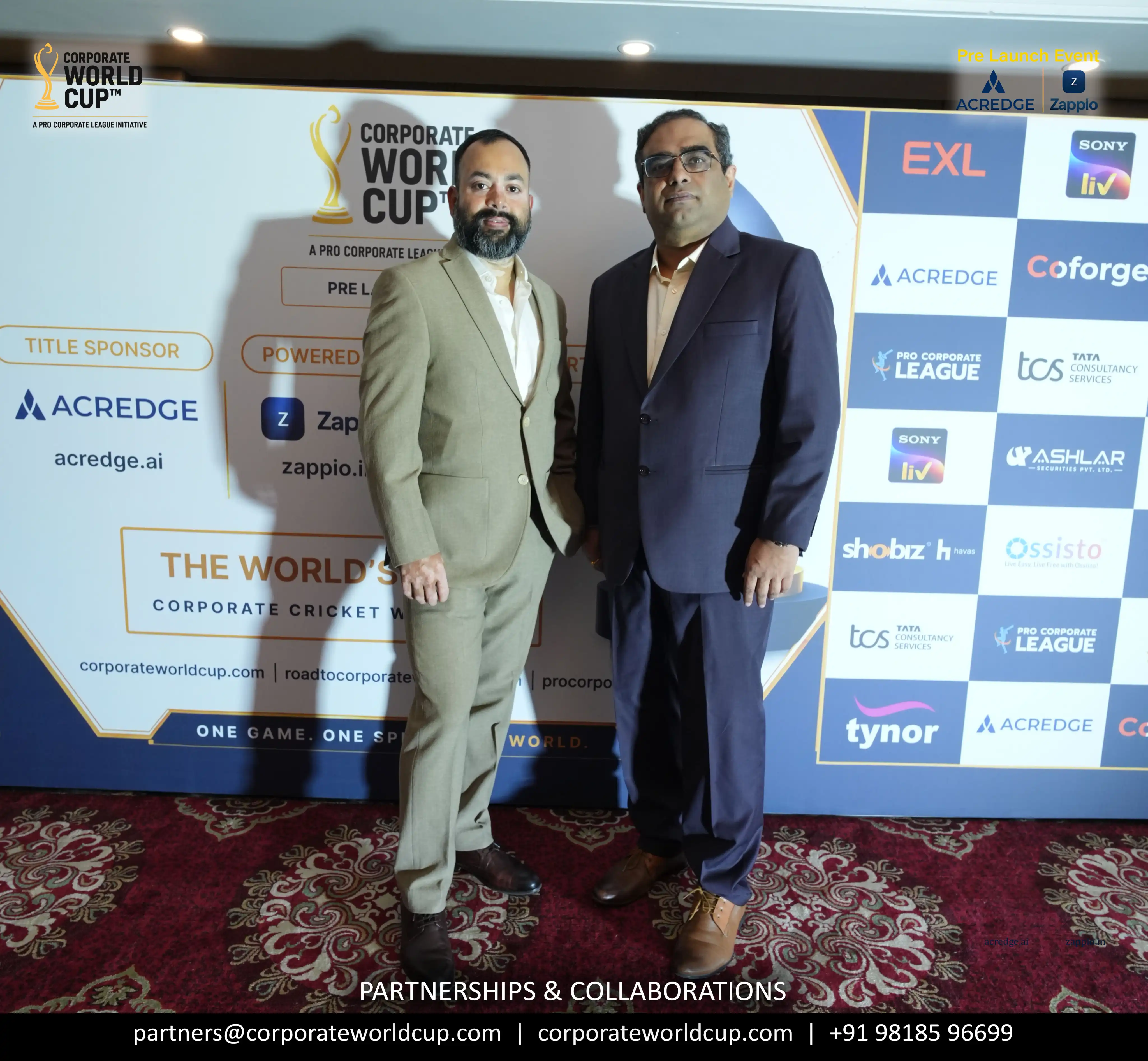 Corporate World Cup launch event moments
