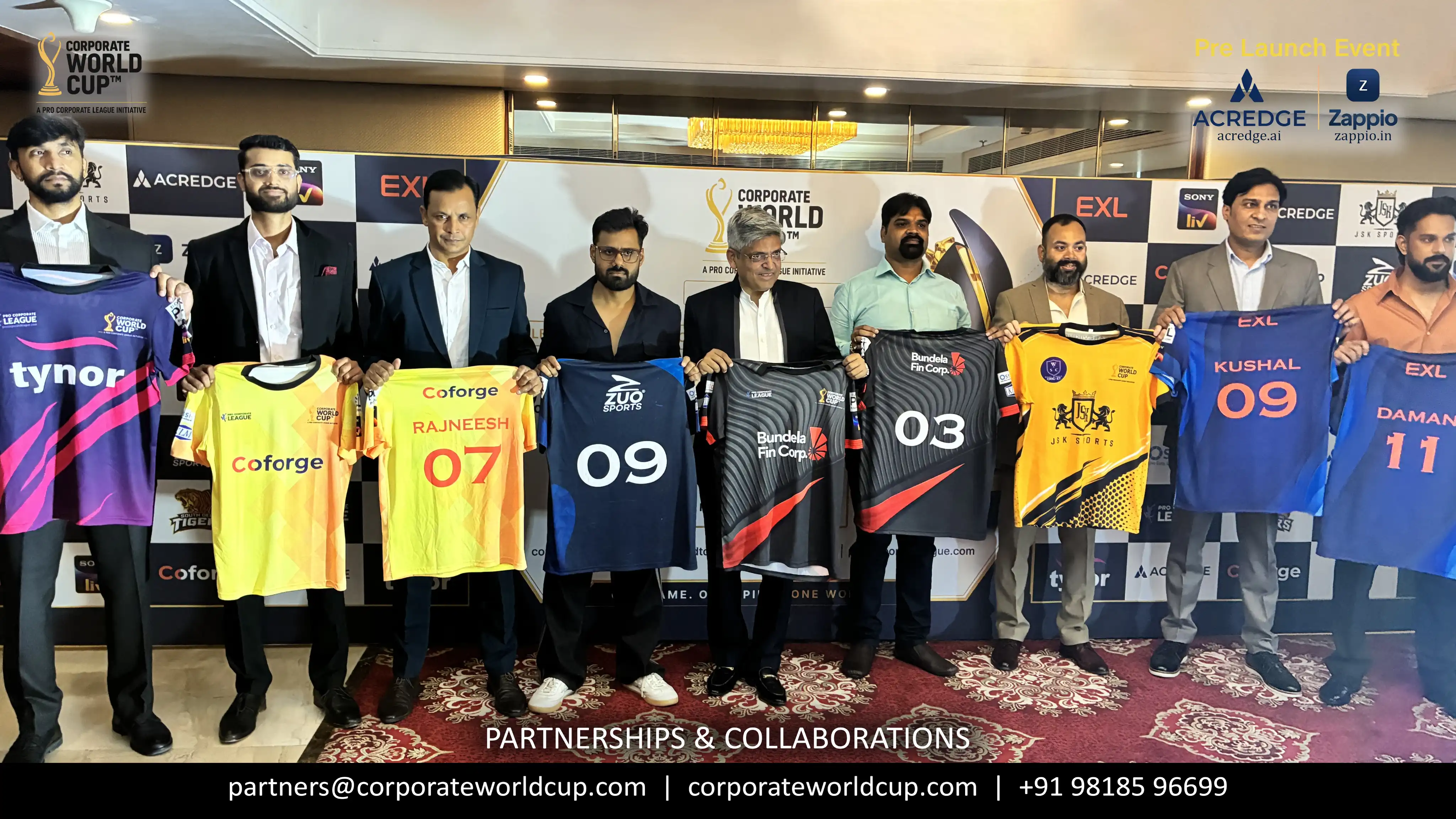 Corporate World Cup jersey launch event